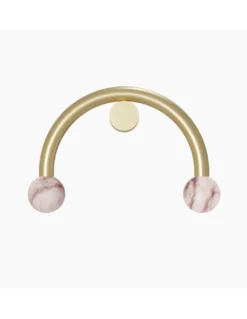 Aplique de pared Rigoberta Direct Curved – Robin – Lámpara tipo bola minimalista, Disponible en negro o blanco