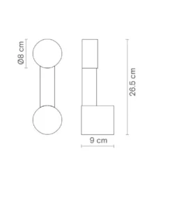 Aplique de pared Rigoberta Indirect Mono – Robin – Lámpara LED 3000K 920 lm, Diseño minimalista