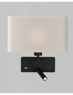 Aplique de pared Romeo - ACB - Lámpara de pared con lector LED y USB