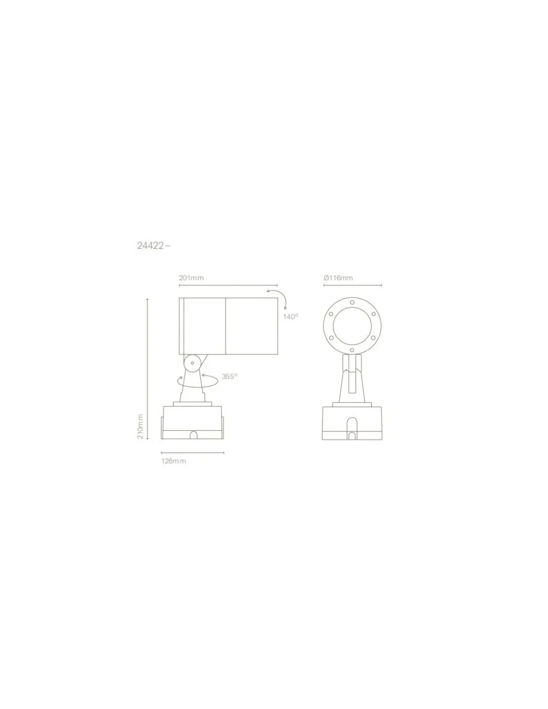 Aplique de Pared Ronda 11,6 cm – Nexia