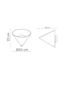 Aplique de pared Rubi – Robin – Lámpara moderna en negro y dorado