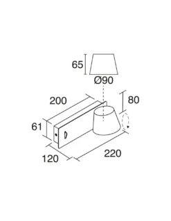 Aplique de pared Serene - Novolux Lighting - Lámpara de lectura con foco orientable