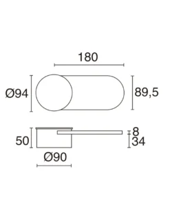 Aplique de pared Sign - Novolux Lighting - Lámpara de señalización