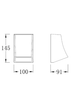 Aplique de pared Slide - Iberlamp - Lámpara de exterior antracita