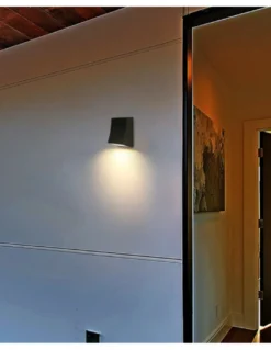 Aplique de pared Slide - Iberlamp - Lámpara de exterior antracita