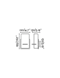 Aplique de pared Smile - Faro - Lámpara orientable en blanco o negro
