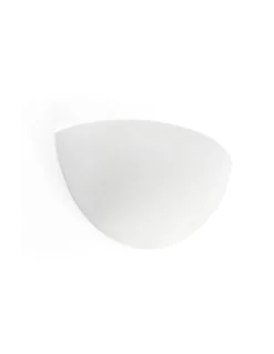 Aplique de pared Snow – Faro – Lámpara de yeso blanco, 28 cm