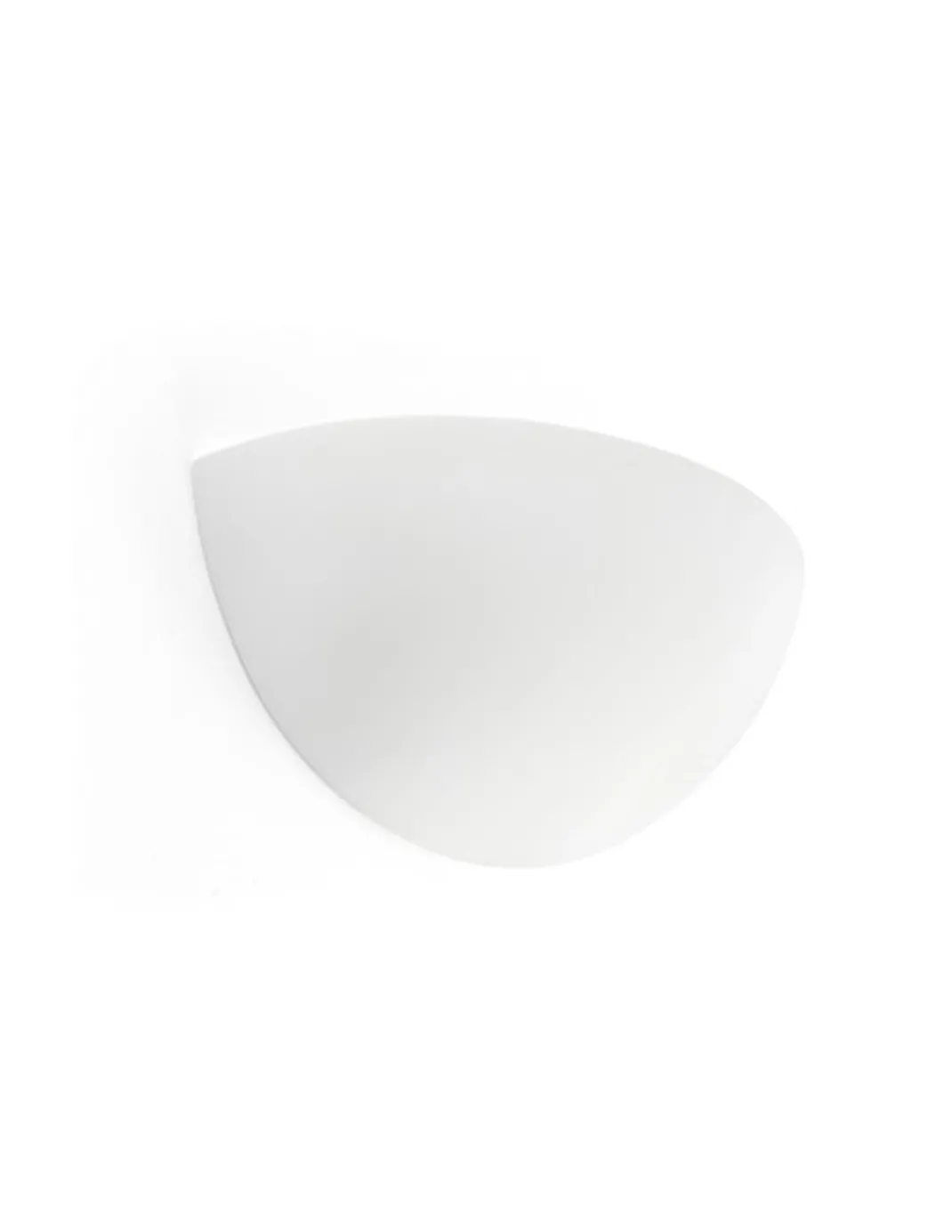Aplique de pared Snow – Faro – Lámpara de yeso blanco, 28 cm