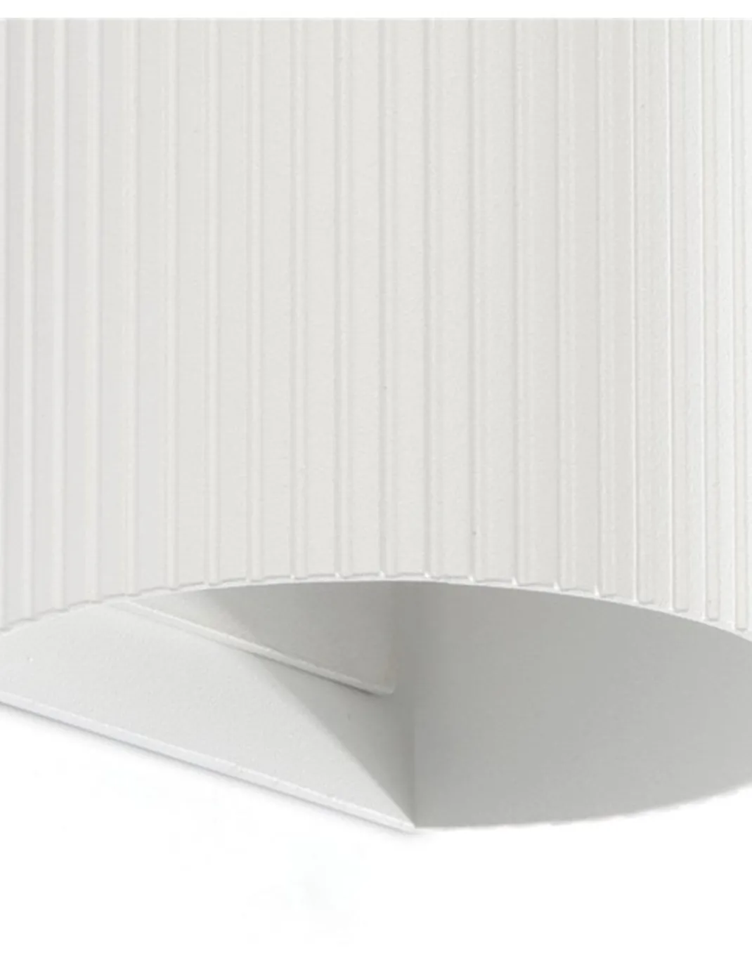 Aplique de pared Sole - Faro - Doble iluminación, pantalla estriada
