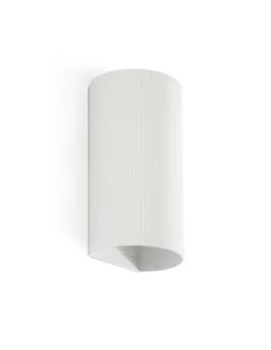 Aplique de pared Sole - Faro - Doble iluminación, pantalla estriada
