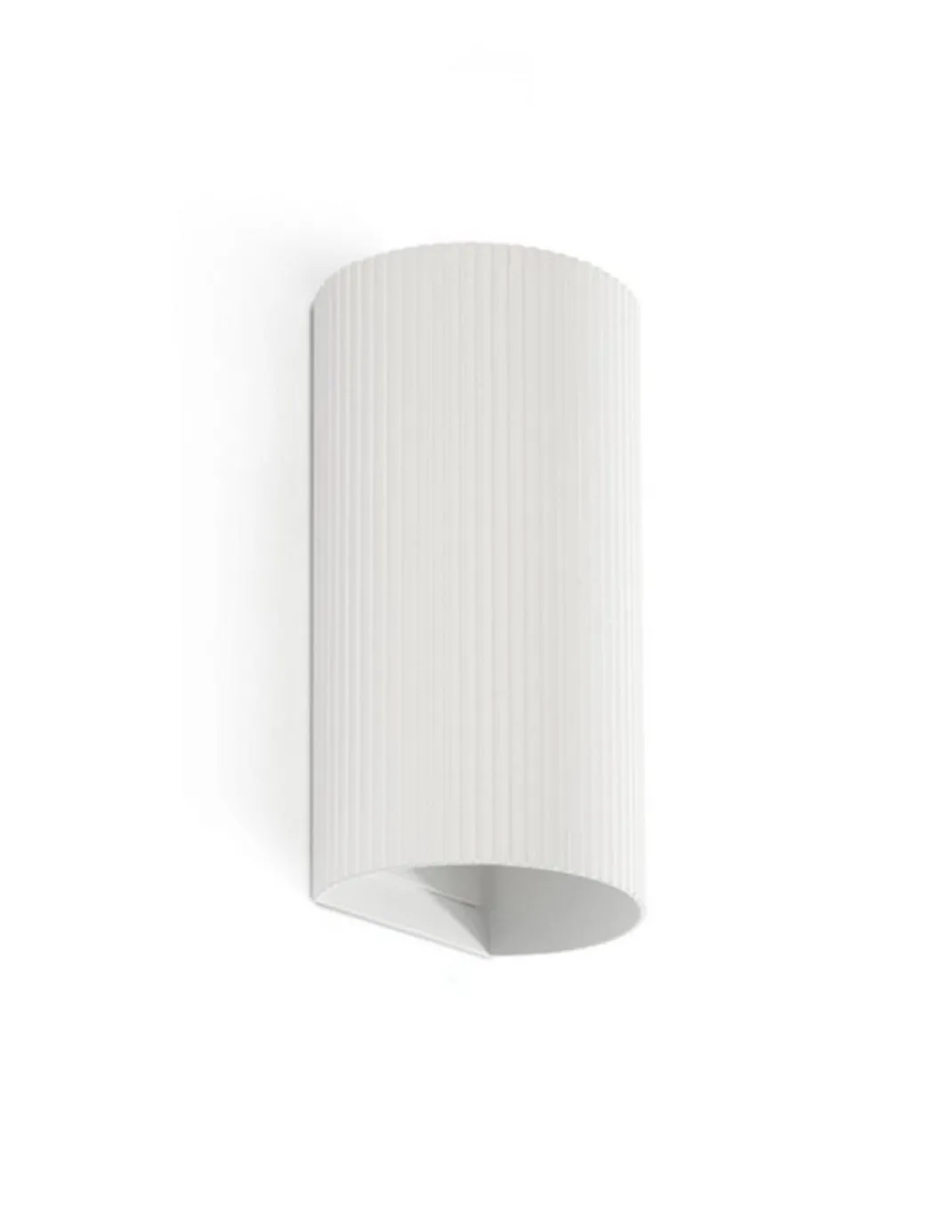 Aplique de pared Sole - Faro - Doble iluminación, pantalla estriada