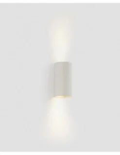 Aplique de pared Sole - Faro - Doble iluminación, pantalla estriada
