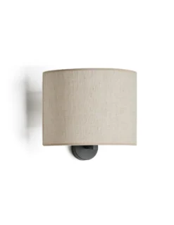 Aplique de pared Sorrento - Massmi - Pantalla de lino natural