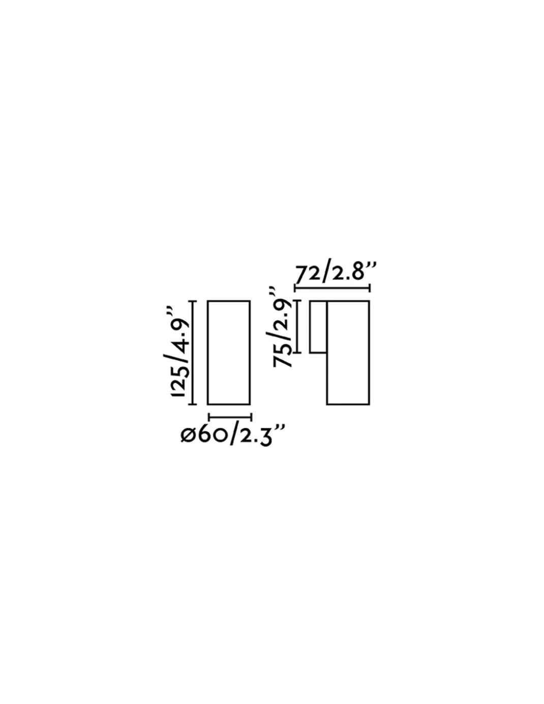 Aplique de pared Stan - Faro - Aplique cilíndrico GU10 de luz directa