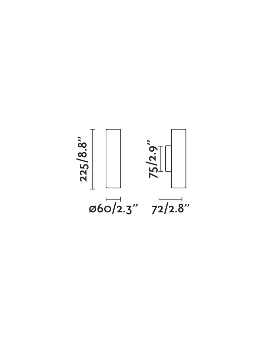 Aplique de pared Stan - Faro - Lámpara de doble emisión up&down