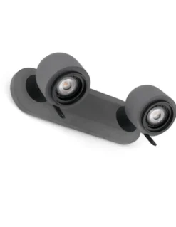 Aplique de pared Stone – Faro – Lámpara de cemento, 2 luces, Lector GU10