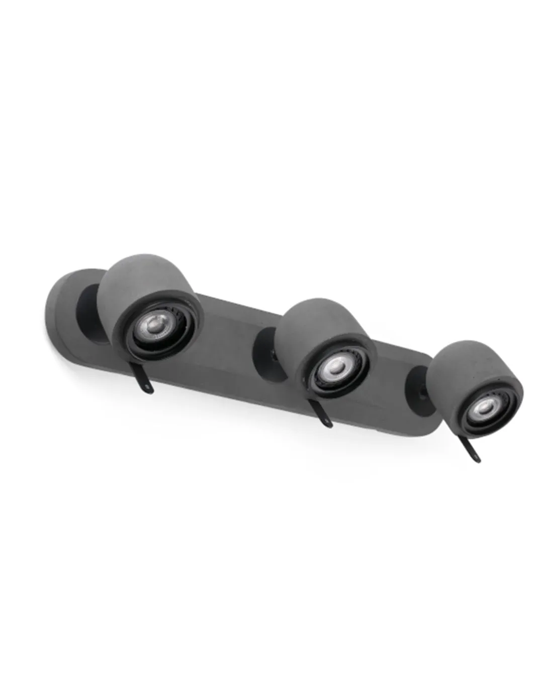 Aplique de pared Stone – Faro – Lámpara de cemento, 3 luces, Lector GU10