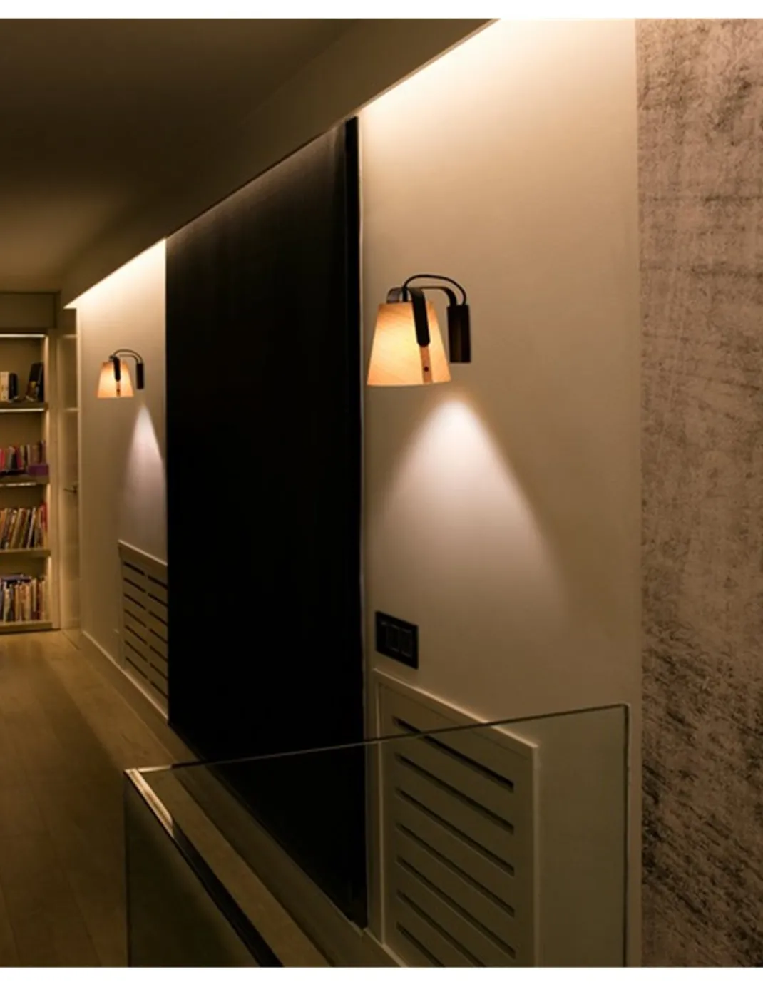 Aplique de pared Stood - Faro - Lámpara de diseño nórdico en madera