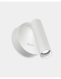 Aplique de pared Stylus Switch – LedsC4 – Lámpara de lectura con interruptor, LED 3000K, Disponible en blanco o negro