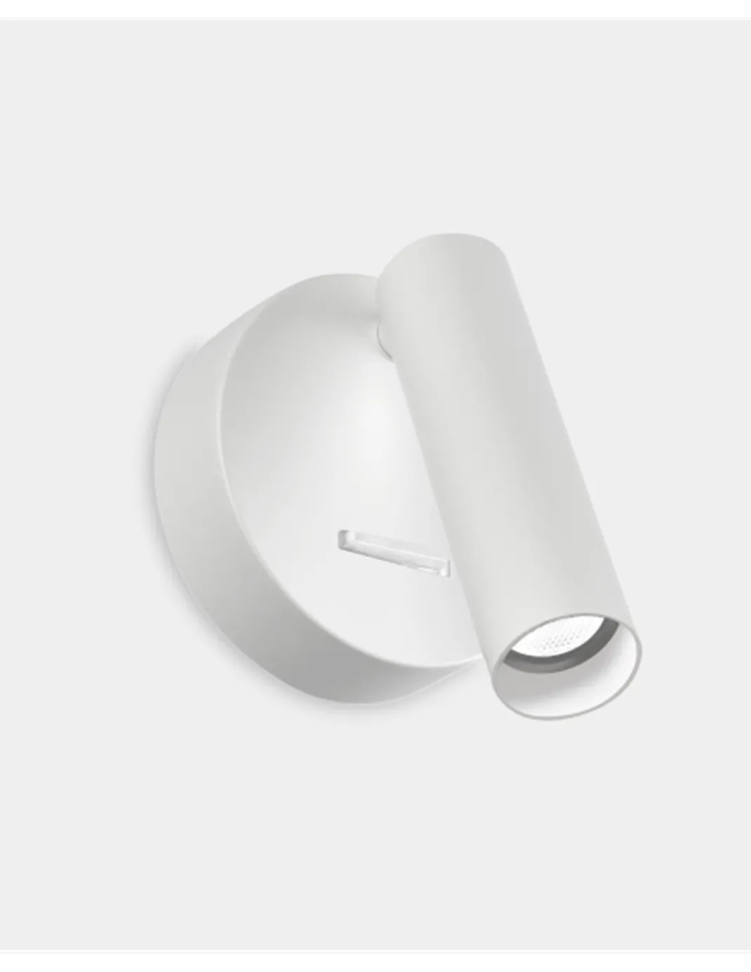 Aplique de pared Stylus Switch – LedsC4 – Lámpara de lectura con interruptor, LED 3000K, Disponible en blanco o negro