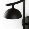 Aplique de pared Tana - Aromas - Lámpara de pared negra decorativa, LED Regulable Dali-Push