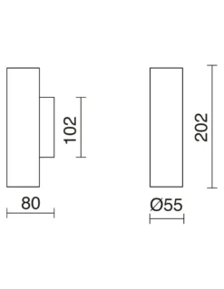Aplique de pared Tania W - Exo - Novolux Lighting