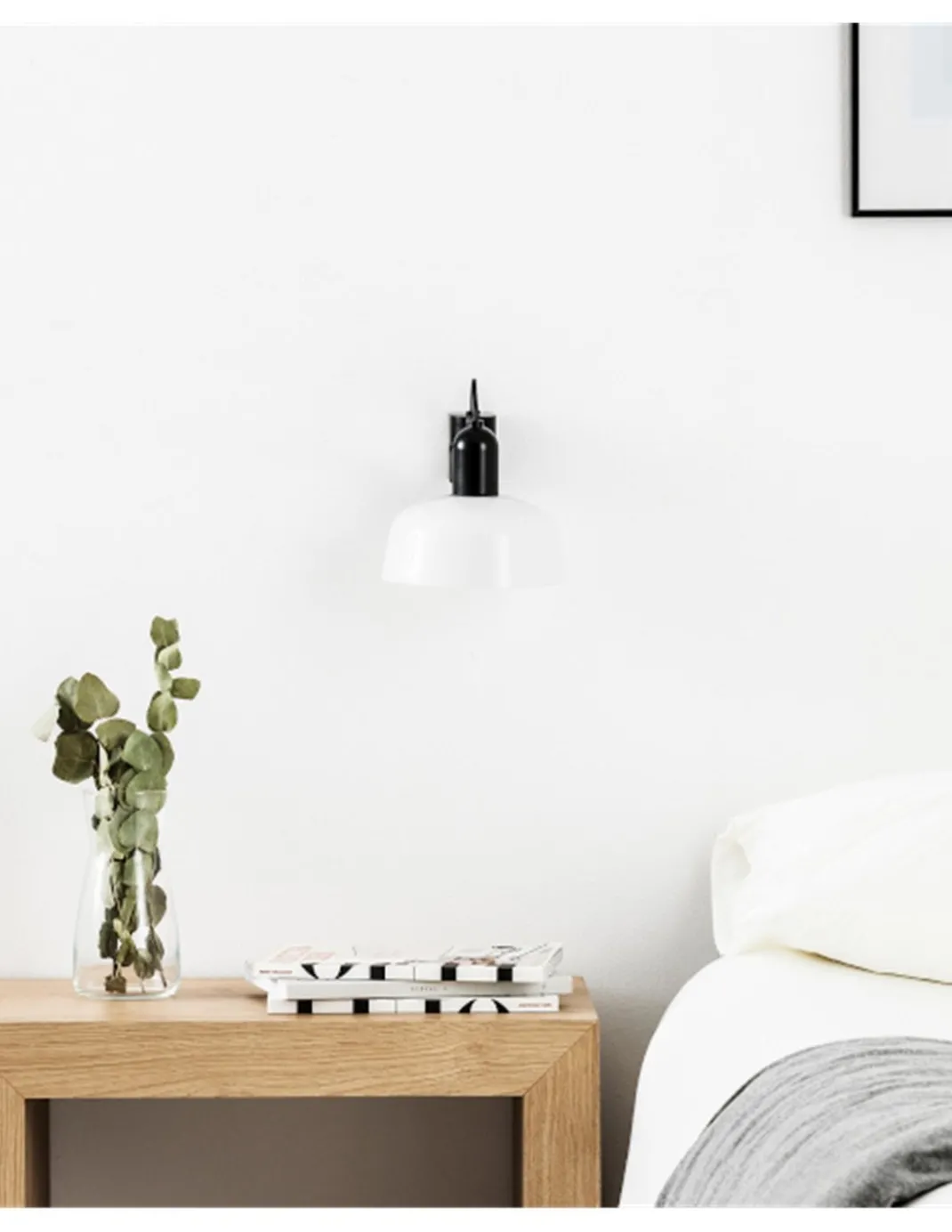 Aplique de pared Tatawin – Faro – Lámpara decorativa en blanco o negro