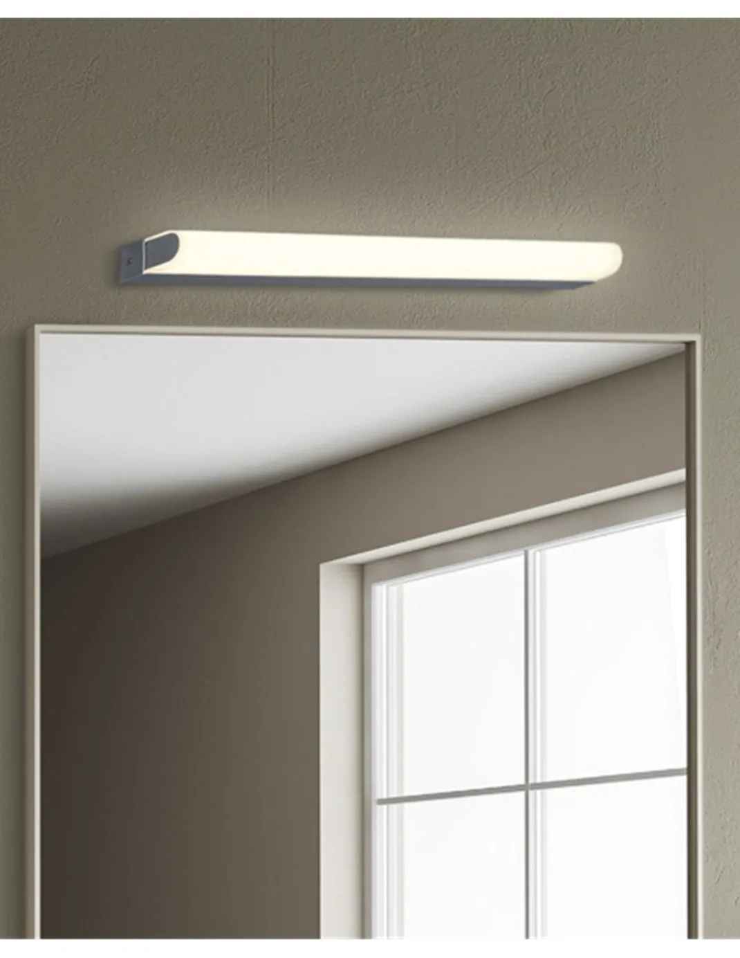 Aplique de pared Tesla - ACB - Lámpara para espejo de baño en cromo