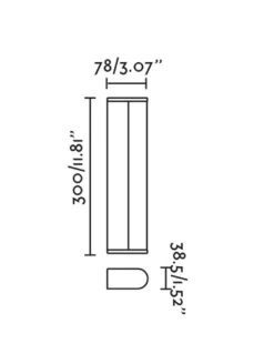 Aplique de pared Tide – Faro – Lámpara para espejo de baño en 2 tamaños