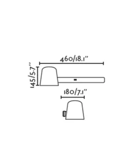 Aplique de pared Tila – Faro – Lámpara con cabezal orientable, diseño moderno