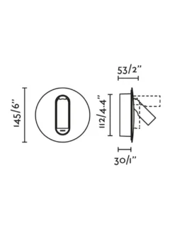 Aplique de pared Timit - Faro - Foco orientable LED con USB