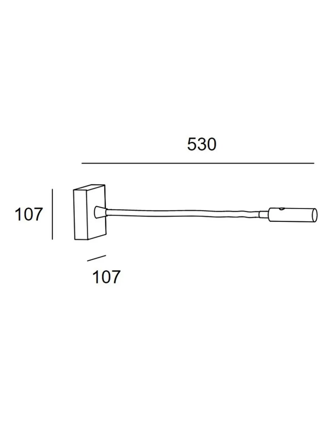 Aplique de pared Tip – LedsC4 – Lámpara de lectura LED 3000K, Doble instalación: empotrado/superficie