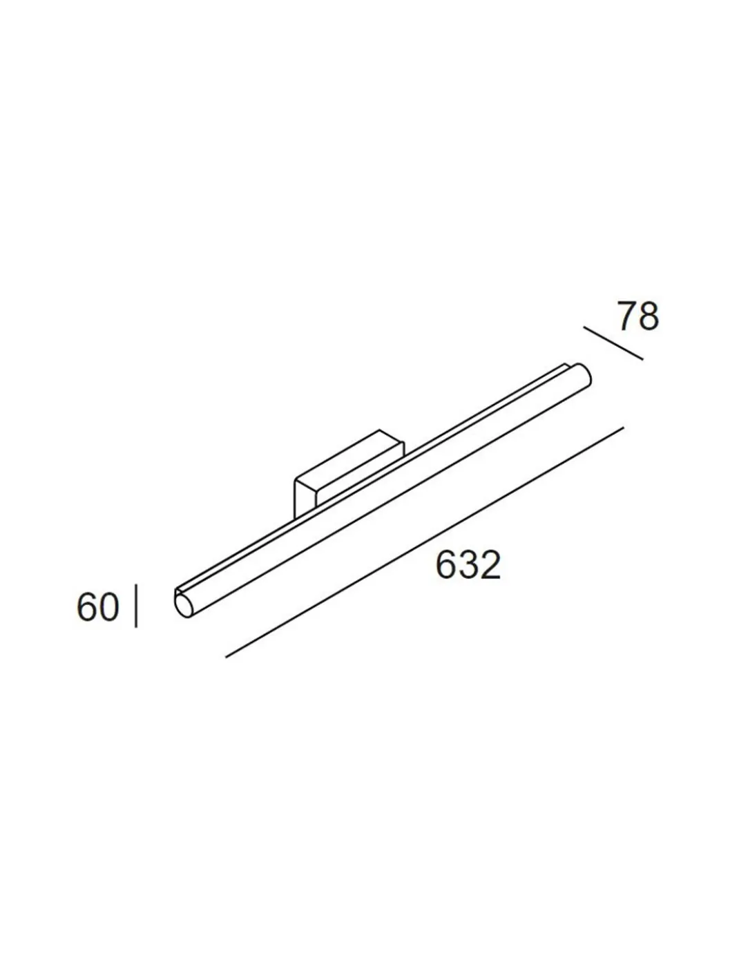 Aplique de pared Toilet – LedsC4 – Lámpara para espejo de baño, Disponible en 4 tamaños, LED 3000K