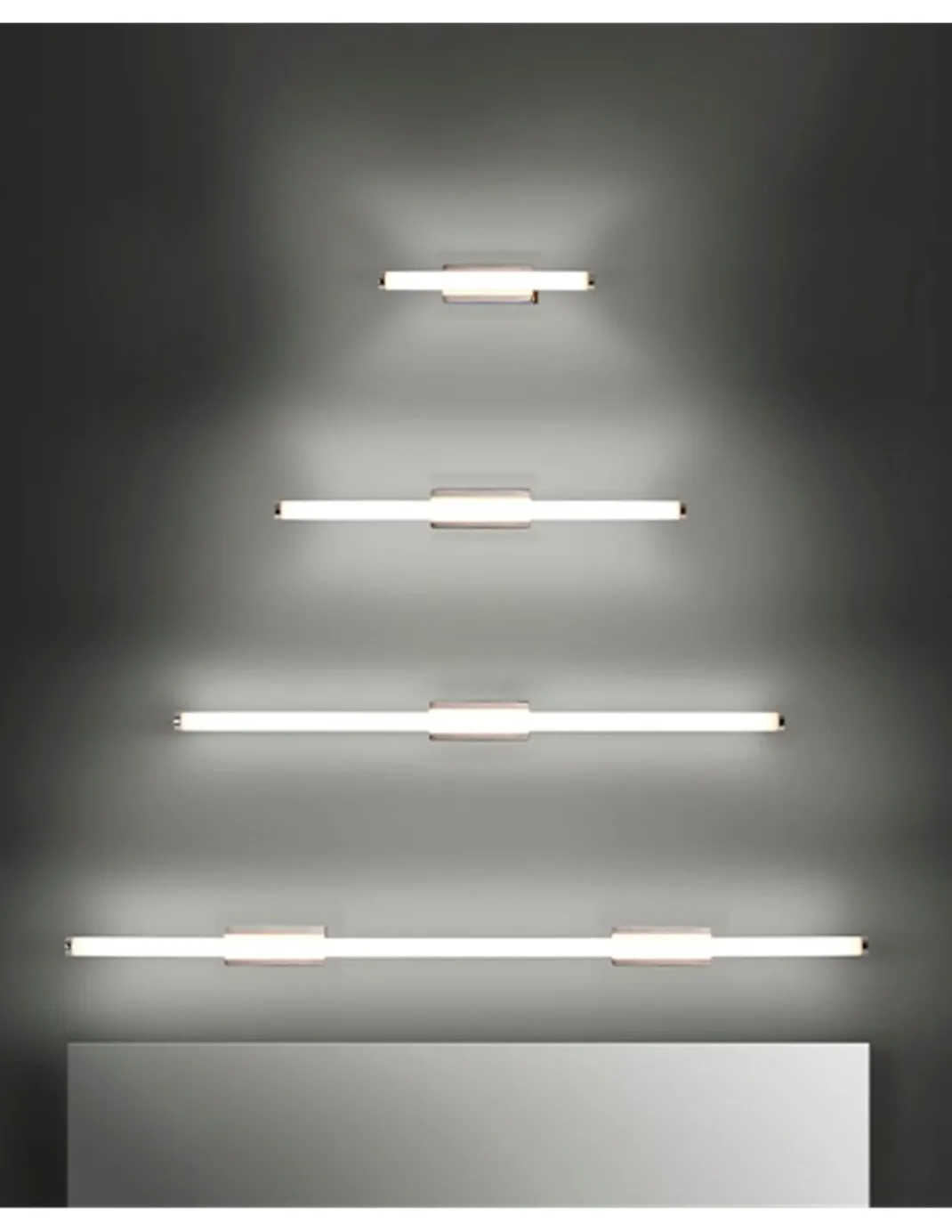 Aplique de pared Toilet – LedsC4 – Lámpara para espejo de baño, Disponible en 4 tamaños, LED 3000K