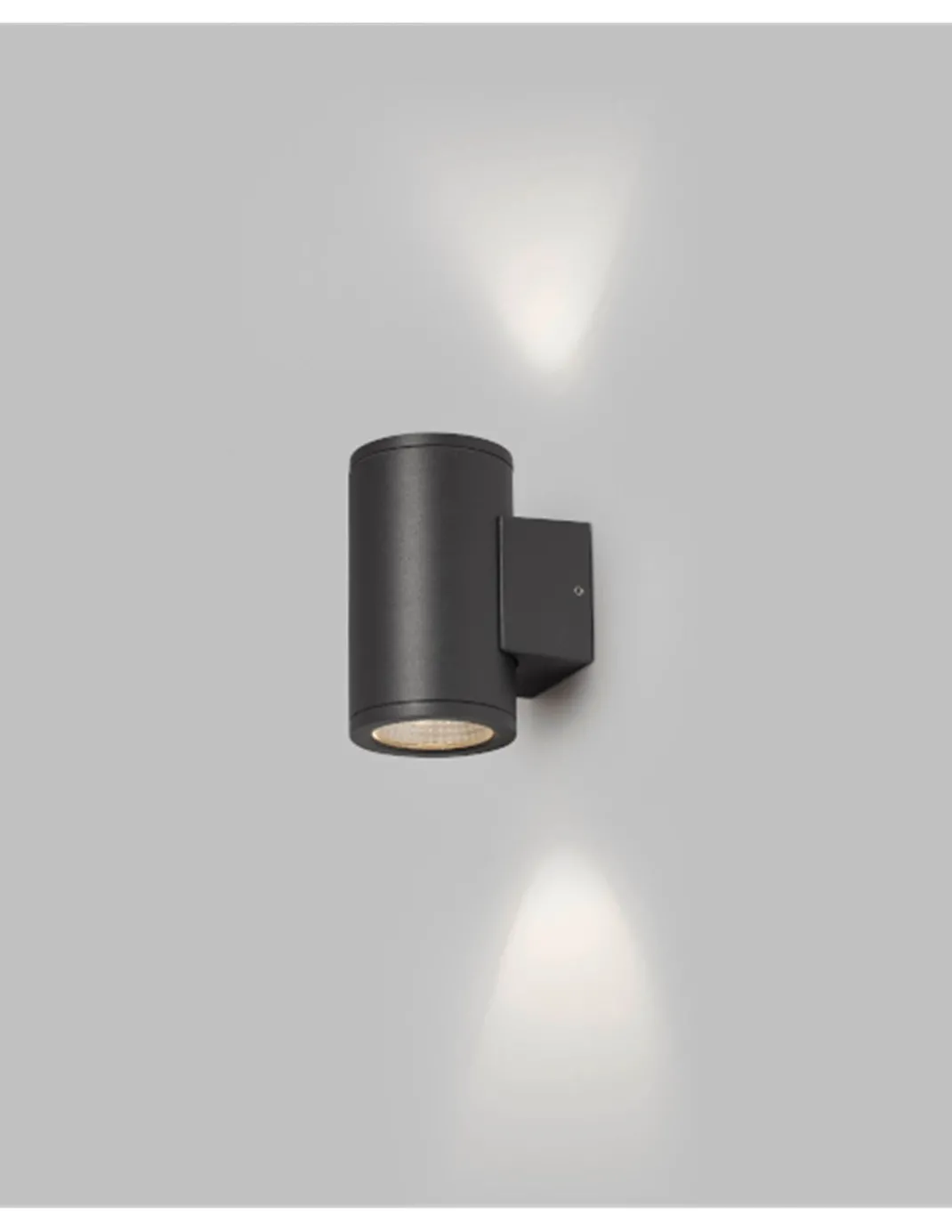 Aplique de pared Tond – Faro – Lámpara de exterior LED, doble iluminación