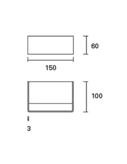 Aplique de pared Toppi – FORLIGHT – Lámpara de aluminio blanco, Disponible en dos medidas, LED 3000K