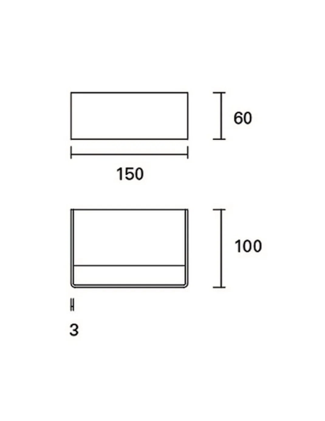 Aplique de pared Toppi – FORLIGHT – Lámpara de aluminio blanco, Disponible en dos medidas, LED 3000K