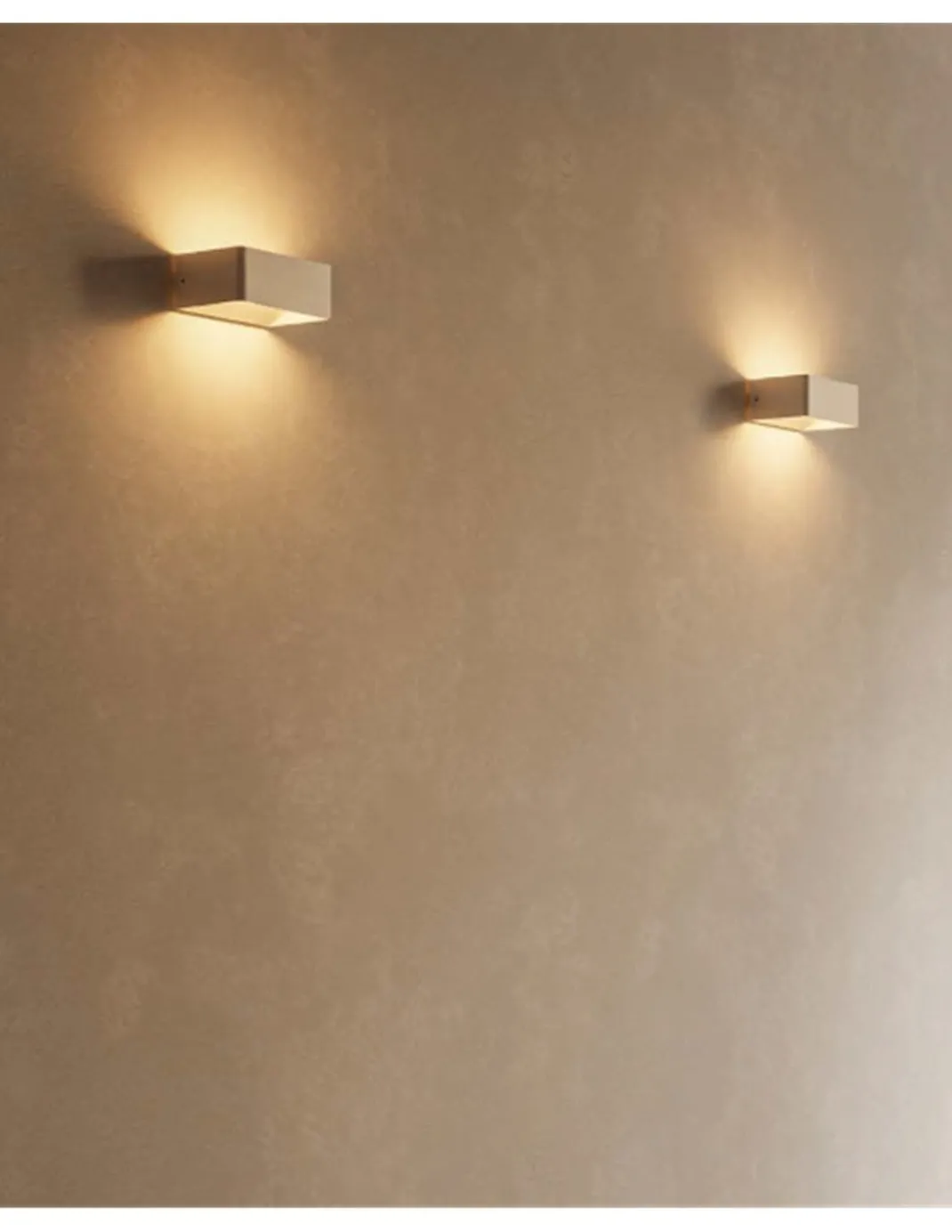 Aplique de pared Toppi – FORLIGHT – Lámpara de aluminio blanco, Disponible en dos medidas, LED 3000K