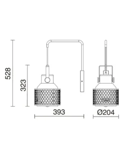 Aplique de pared Tosca Wall - Exo - Novolux Lighting
