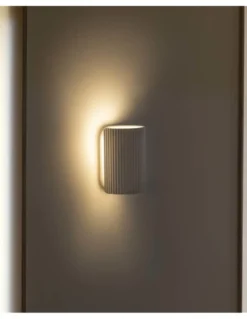 Aplique de pared Trama - Faro - Lámpara de yeso, luz unidireccional o bidireccional