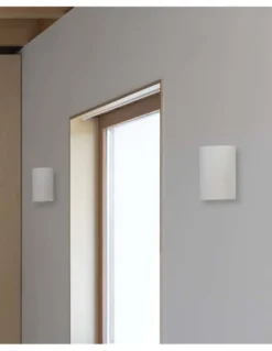 Aplique de pared Trama - Faro - Lámpara de yeso, luz unidireccional o bidireccional