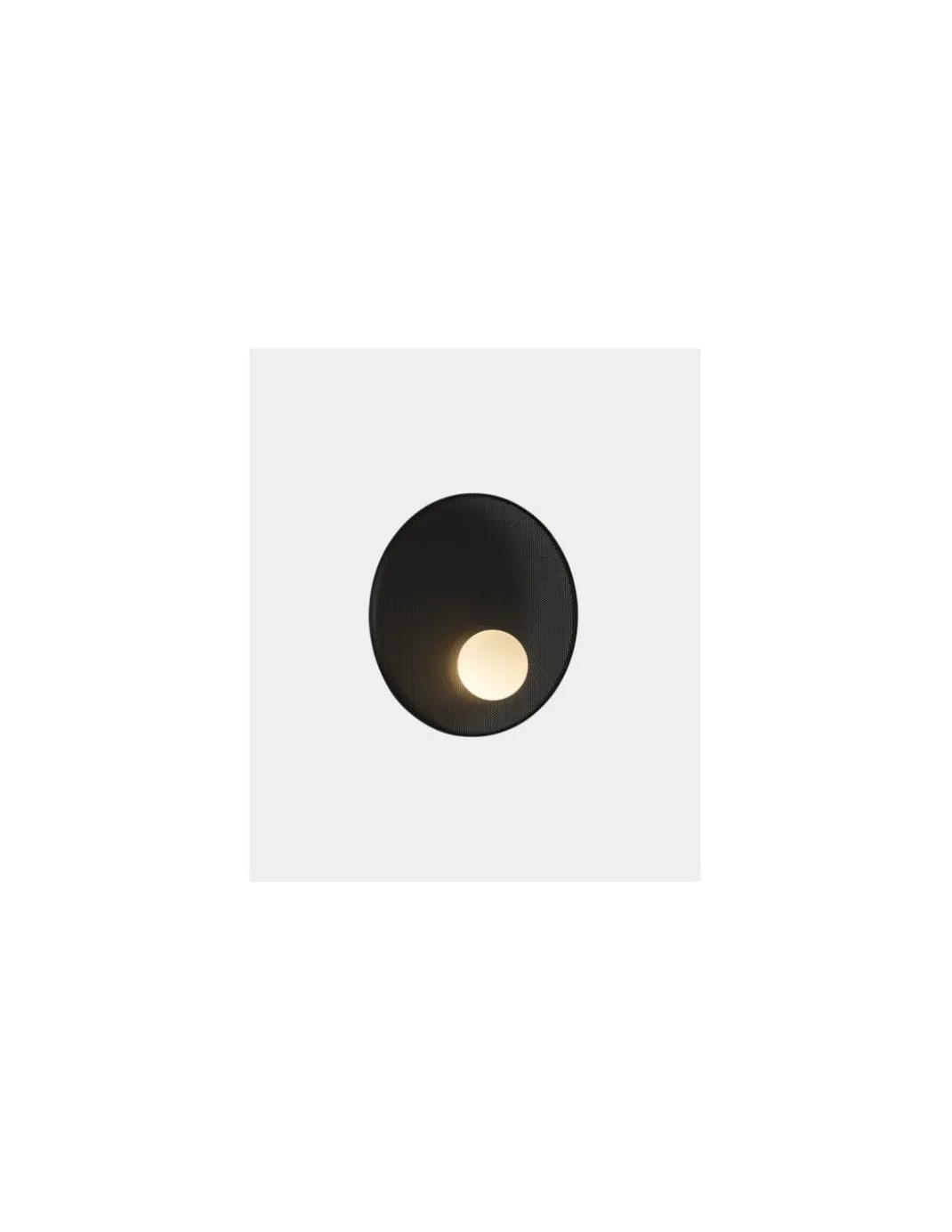 Aplique de pared Trip - LedsC4 - Lámpara circular con difusor de cristal opal