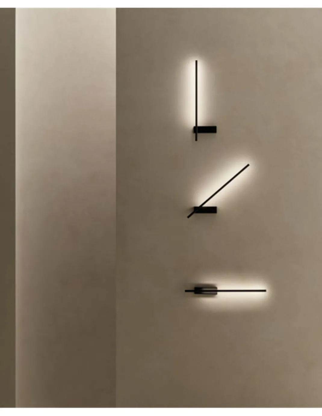 Aplique de pared Tubs - LedsC4 - Lámpara minimalista negra, orientable