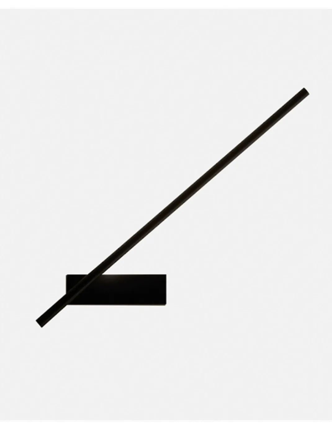 Aplique de pared Tubs - LedsC4 - Lámpara minimalista negra, orientable
