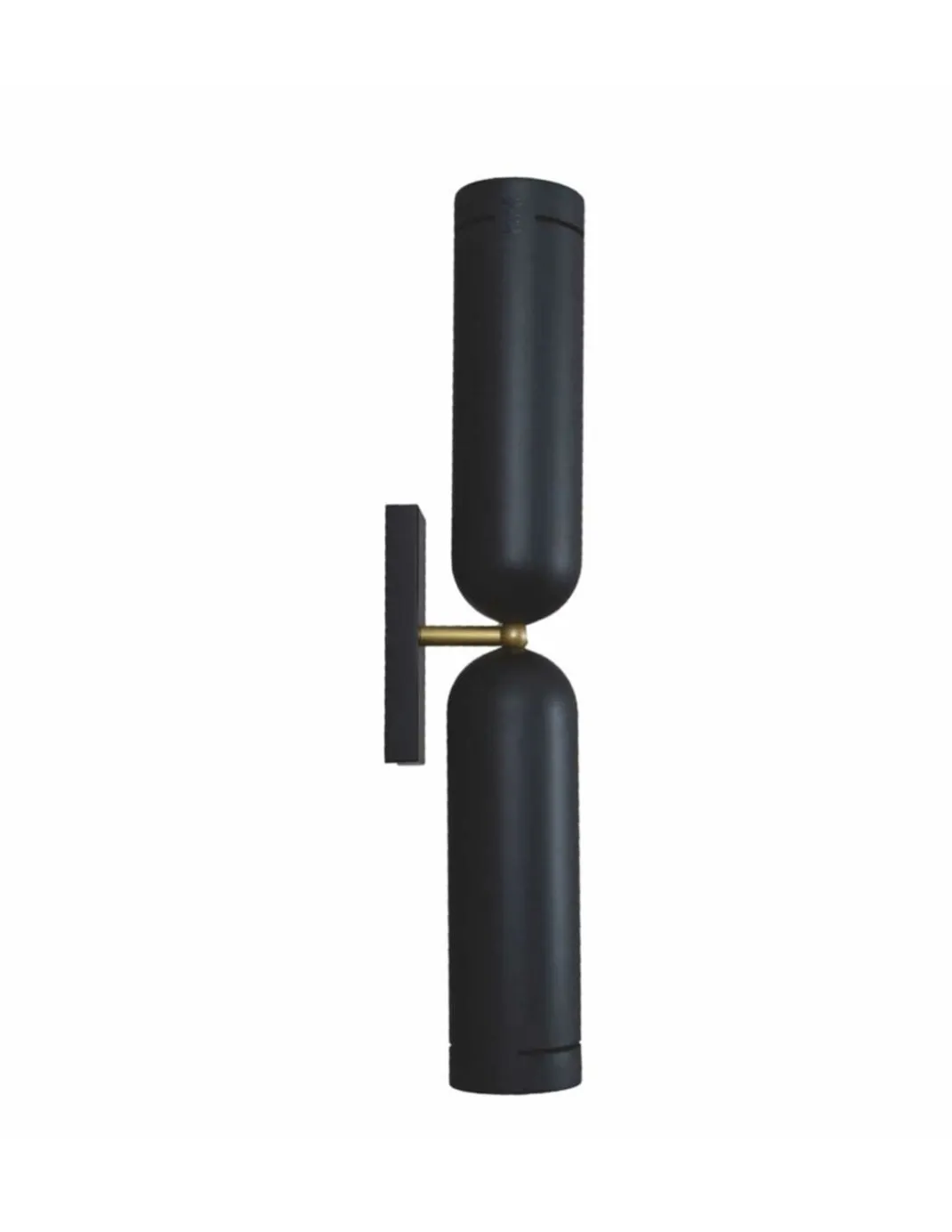 Aplique de pared Tubular – Fokobu – Lámpara moderna y decorativa, acabado negro