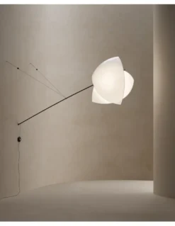 Aplique de pared Voiles - LedsC4 - Lámpara de papel japonés, diseño artístico