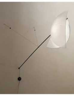 Aplique de pared Voiles - LedsC4 - Lámpara de papel japonés, diseño artístico