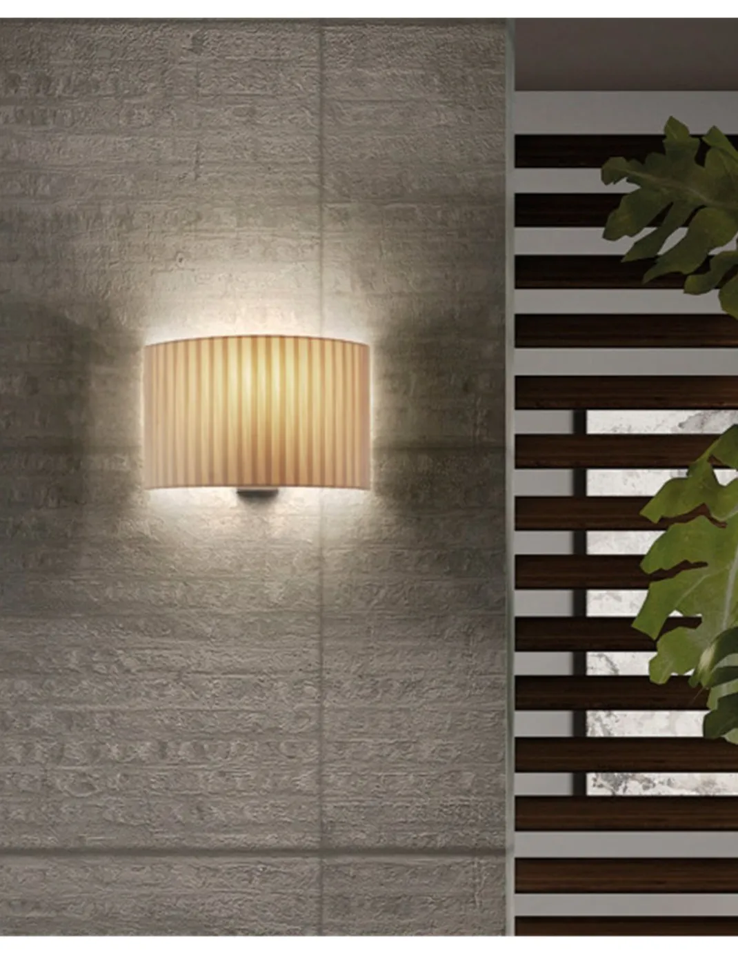 Aplique de pared Vorada - Exo - Novolux Lighting - Pantalla de tela en 3 colores