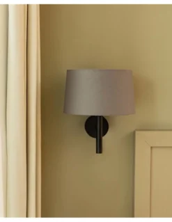 Aplique de pared Windsor - Faro - Pantalla gris, luz ambiental