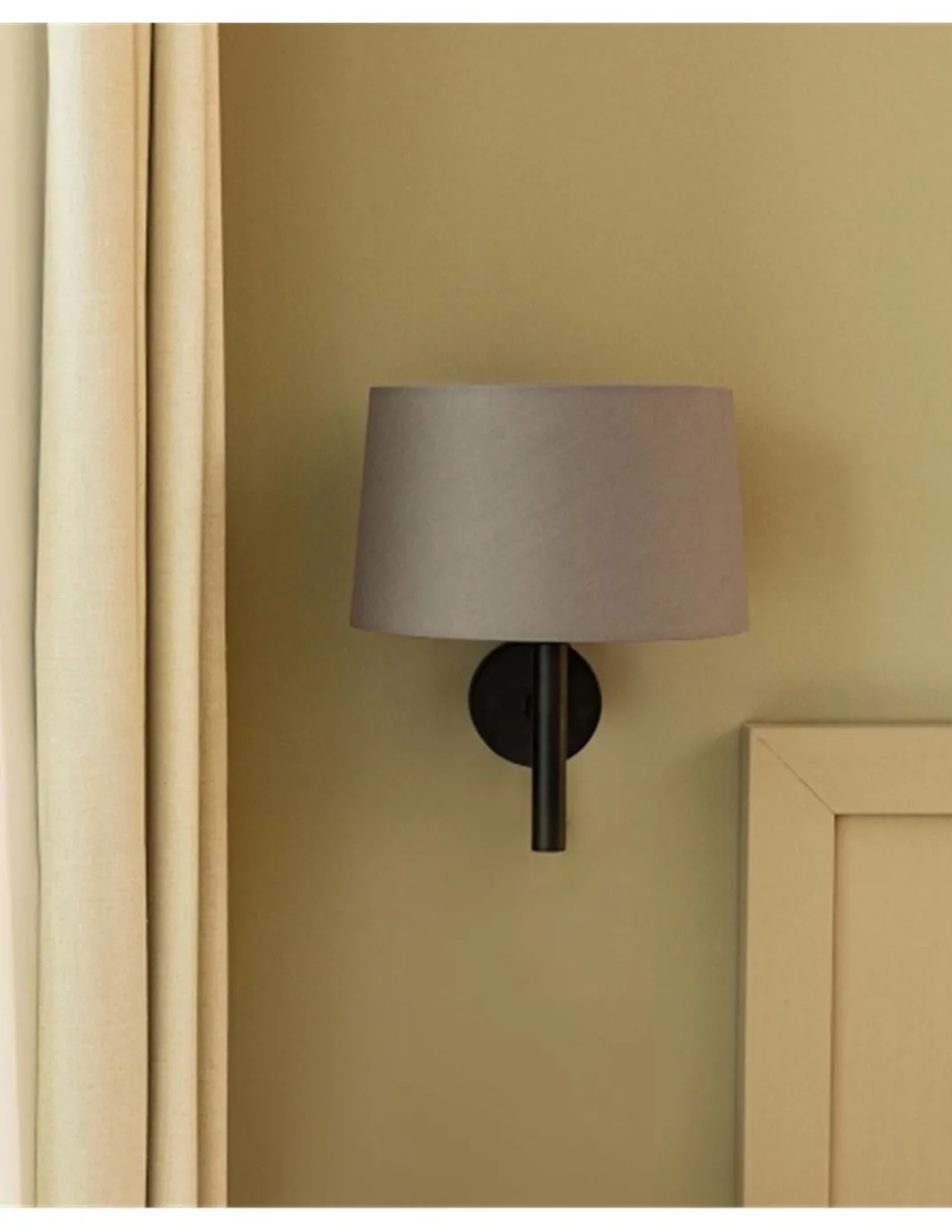 Aplique de pared Windsor - Faro - Pantalla gris, luz ambiental